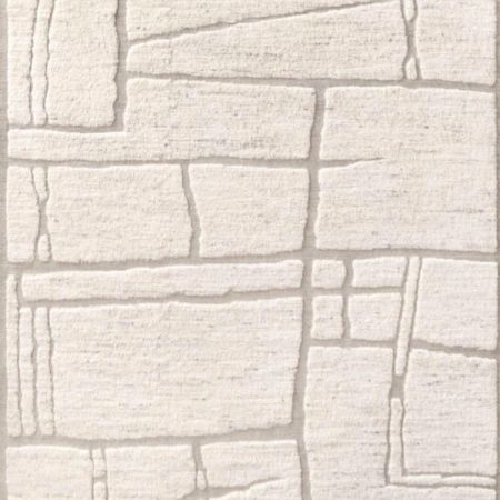 Plane Ivory Colour Hand Made Wool Rug